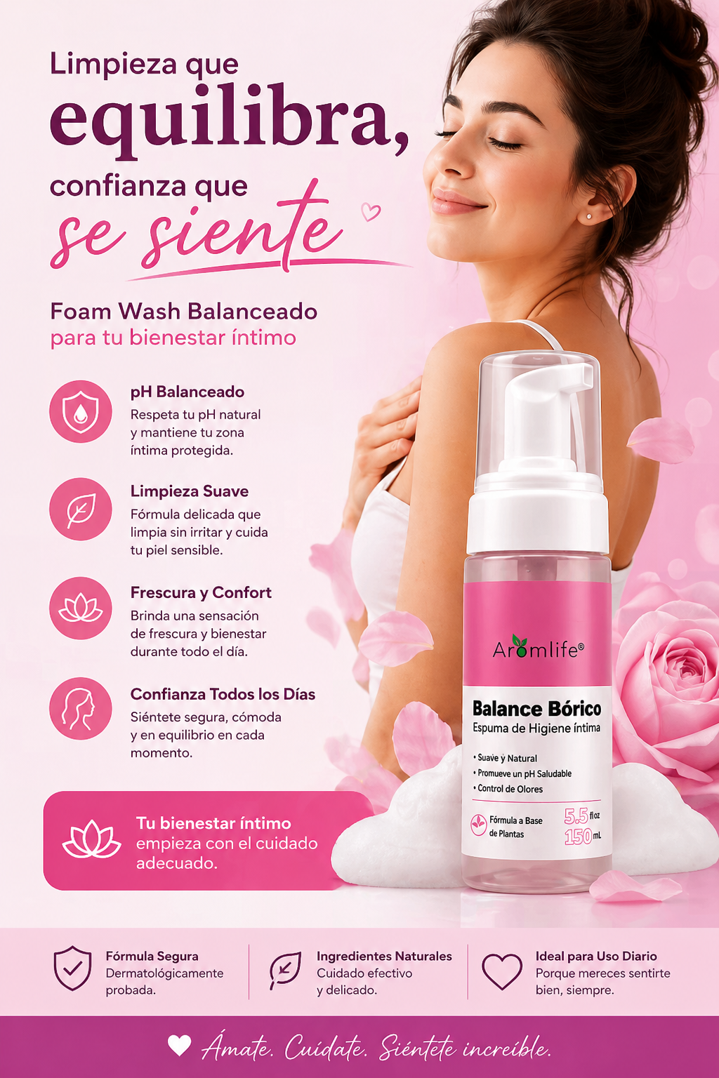 Espuma de Higiene Íntima Balanceada